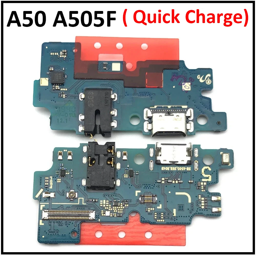 

New For Samsung A50 A505 A505F SM-A505 Micro USB Charger Dock Connector Charging Port Microphone Flex Cable Replacement Parts