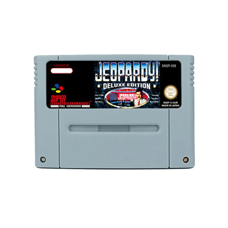 Jeopardy! или Jeopardy! - Спортивное издание или Jeopardy! - Экшн-игра Deluxe Edition для 16-битной ретро-тележки SNES, детский подарок