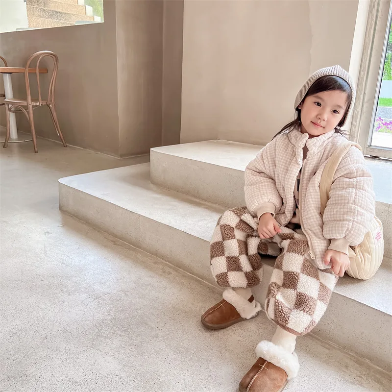 Mädchen Mantel Kinder Winter Kinder Winter koreanischen Stil mit Kaschmir gepolsterte Jacke Mädchen Wintermantel Daunen gepolsterte Jacke – Detail 10