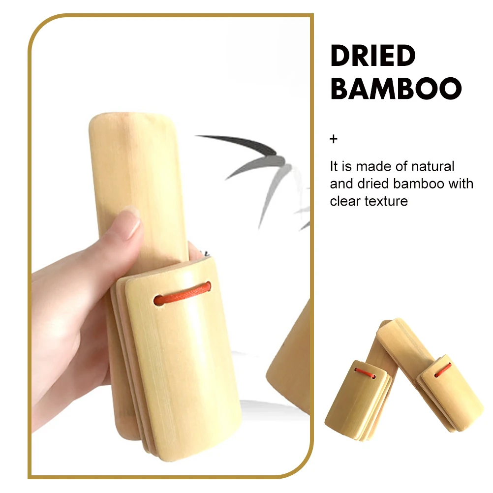 

8 Pcs 's Bamboo Board Traditional s Musical Instruments Chinese Wood Block Clappers Percussion