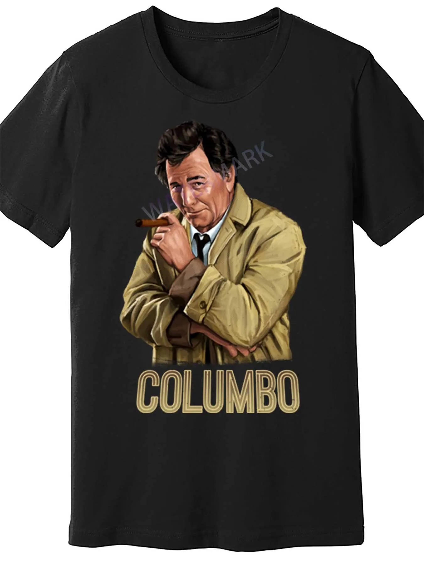 

Columbo TV Shows Columbo 932211, забавная мужская футболка с коротким рукавом, черная PR2