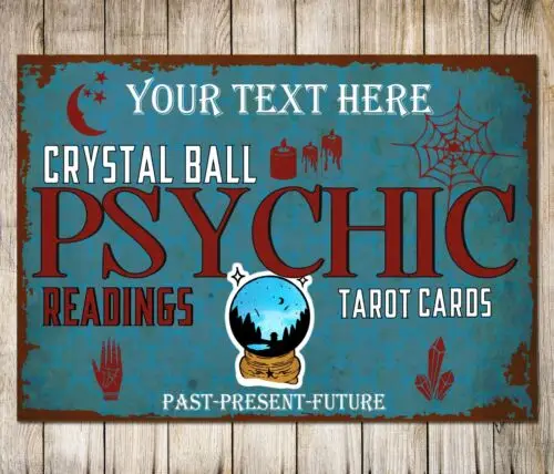 Personalised Tarot Cards Psychic Readings Cust Signs Decor Gift Metal Plaque