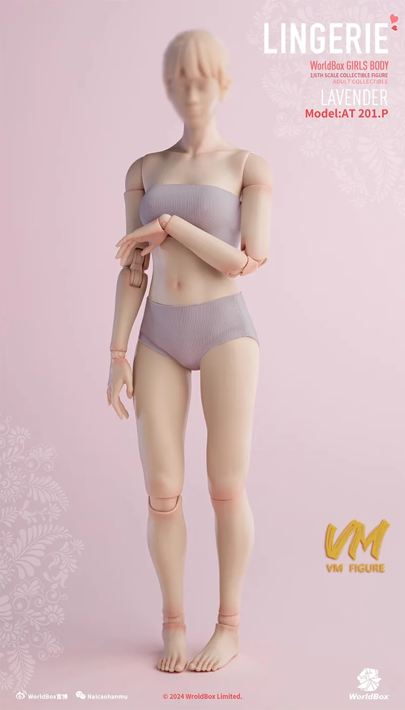 Worldbox CA013 1/6 Lingerie féminine sous-vêtements enveloppe de poitrine caleçon modèle adapté 12 ''AT201/202/203/206/210 figurine de soldat