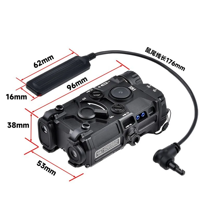 Imagem -05 - Wadsn Eotec ir Laser Visão Estroboscópica Lanterna Ponto Verde Vermelho com o Objetivo Airsoft Laser Ponteiro Infravermelho Luz da Arma Guindaste Plug