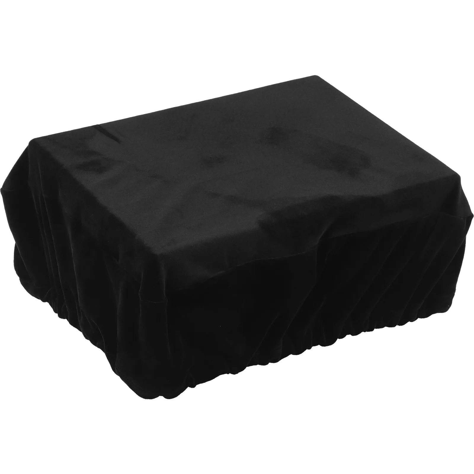 Black Vinyl Turntable Dust Cover Sleeve 18x14x3.6 Inch for Record Player Gramophone Dustproof Reusable Protective Cover Perfect