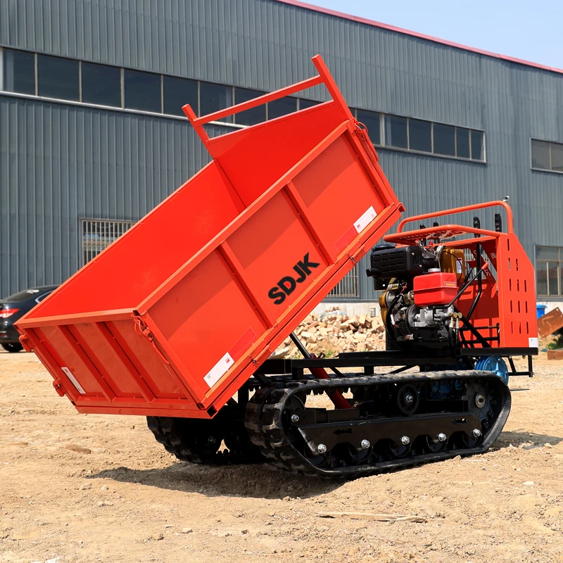 Diesel Engine Hydraulic Mini Dumper/ Mini Dumper Small Tracked Carrier Factory customized delivery