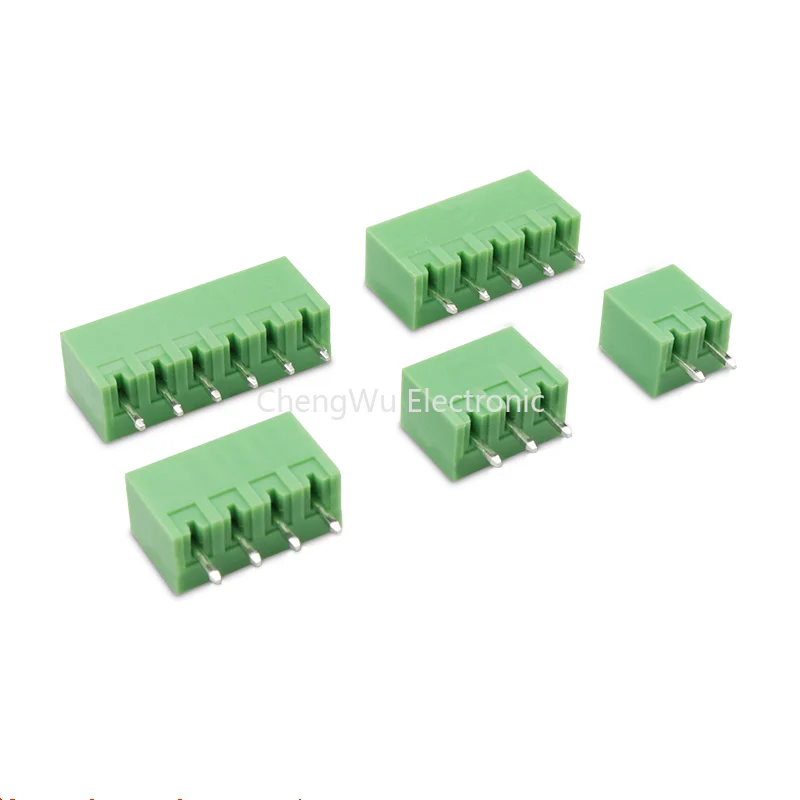 5pcs 15EDG 3.5mm/3.81mm 2/3/4/5/6/7/8/9/10Pin KF2EDG PCB Screw Terminal Block Straight Needle Right Angle Pin Header Socket