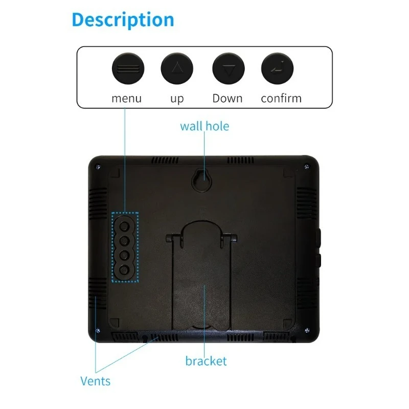 

LX935T Digital Thermometer High-Temperature Resistant Dual Display for Swimming Pools And Saunas