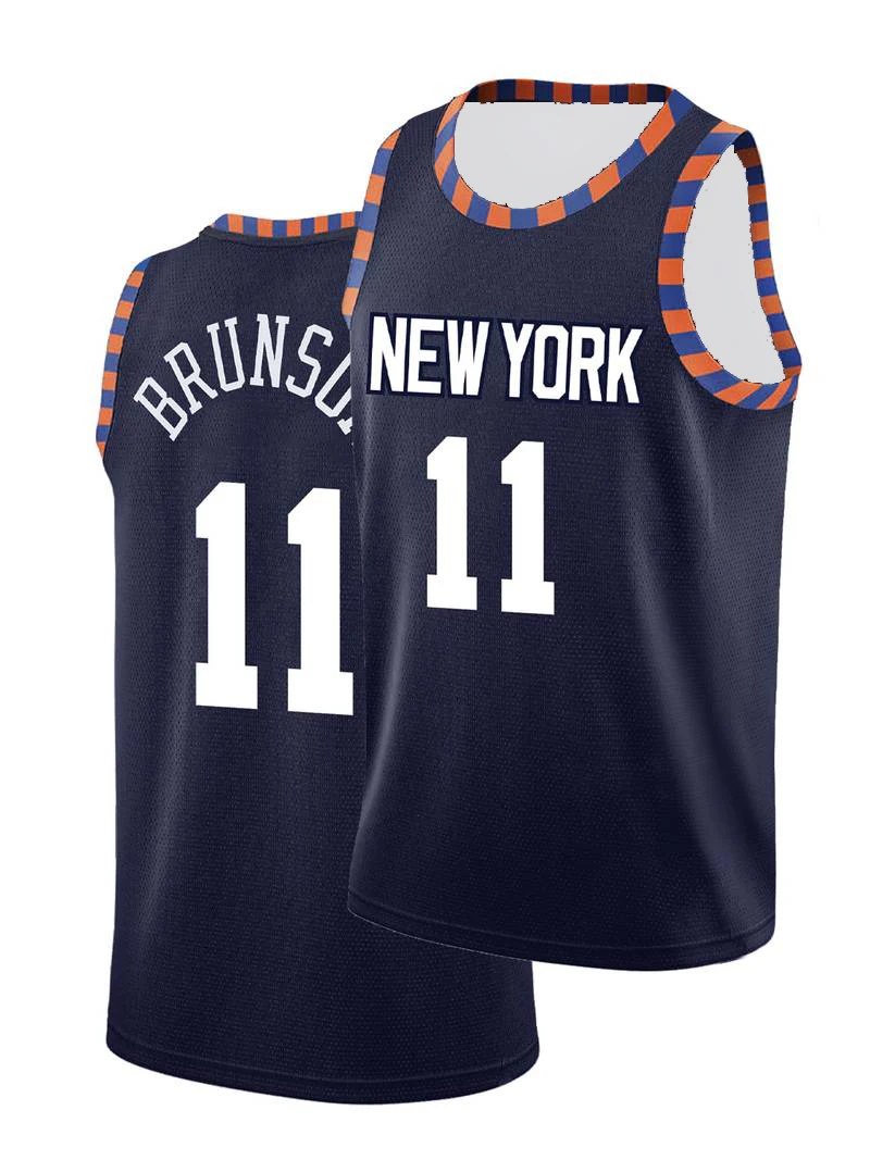نيويورك جيرسي # 11 & # 20 ملابس تدريب كرة السلة على طراز الشارع قابلة للتنفس وسريعة الجفاف، ملابس رياضية خارجية للرجال
