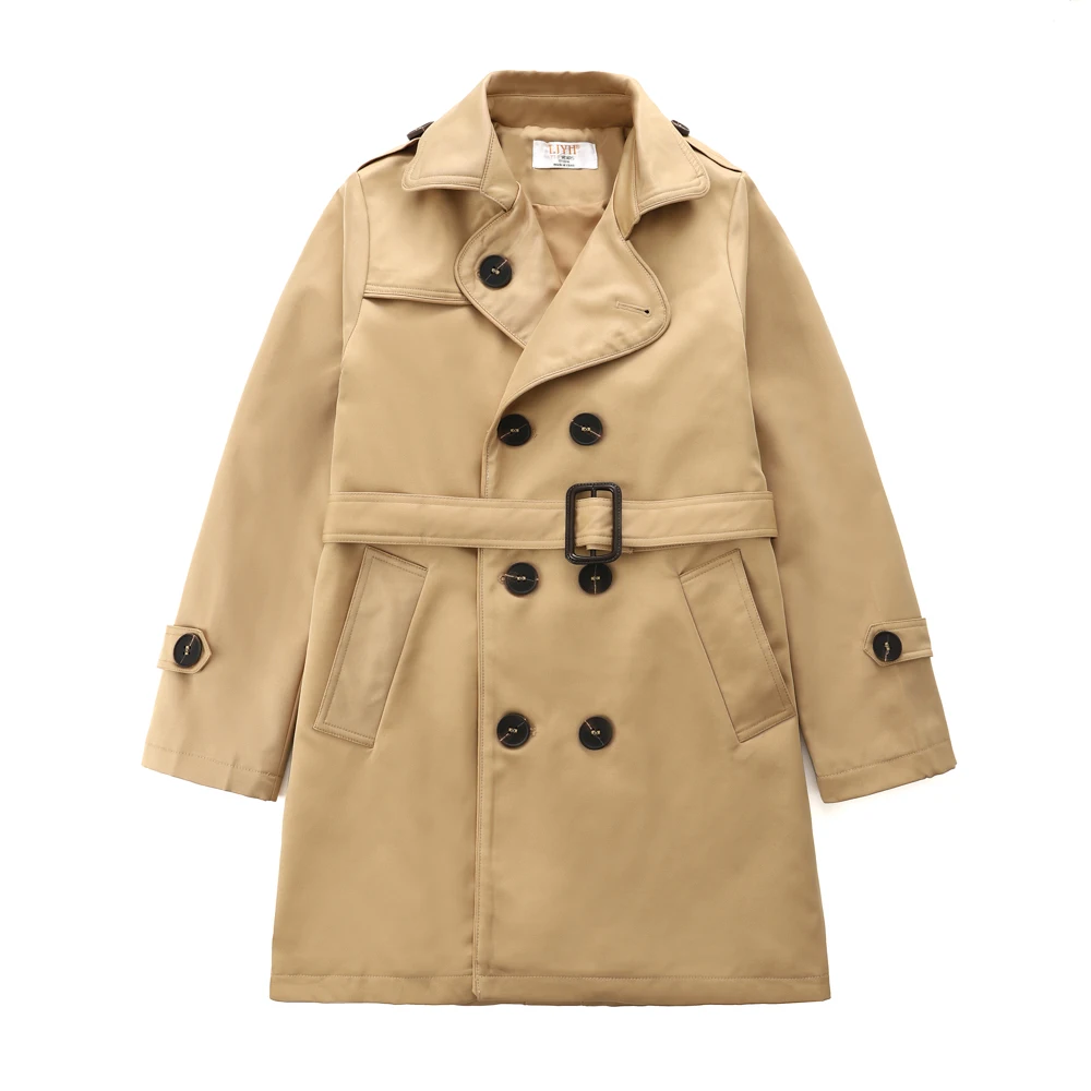 

Big Boy's Girls Spring Autumn Trench Coat