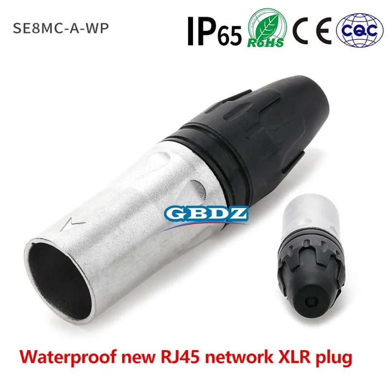

D Type Connector RJ45 Network XLR Male And Female Waterproof Plug Socket Connector Quick NetworkDocking Socket SE8MCA-WP