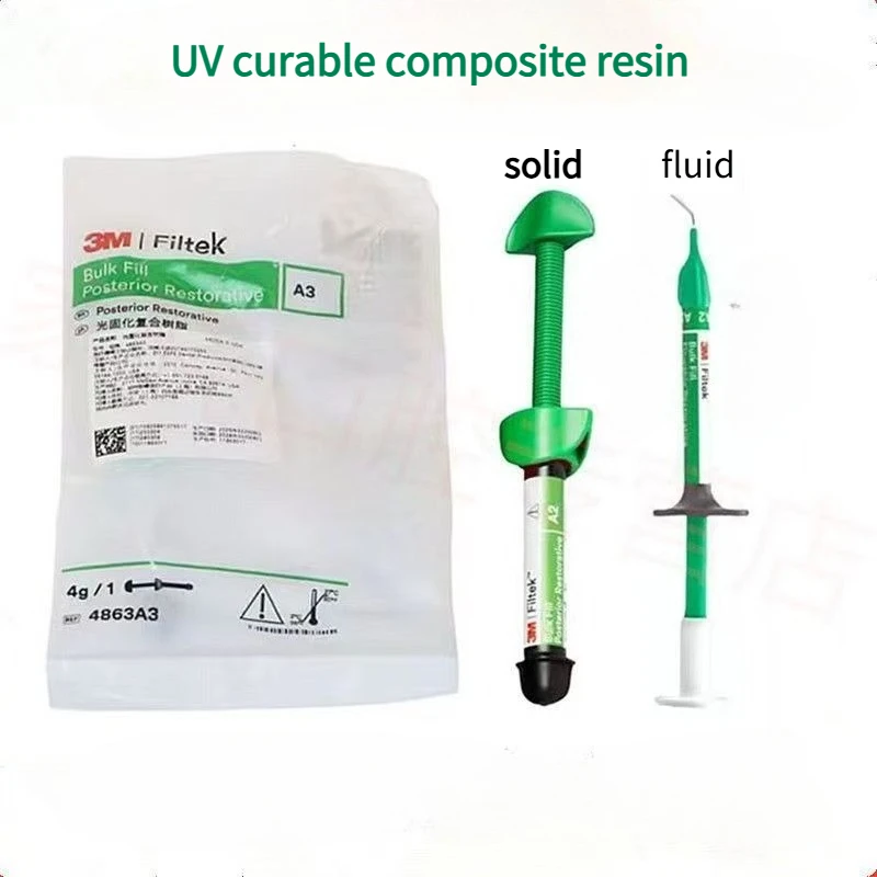 

3M ESPE Filtek UV Curable Composite Fluid Resin Dental Injection Type Bulk Filling Resin Dental Restoration Material 2 Tubes/2g