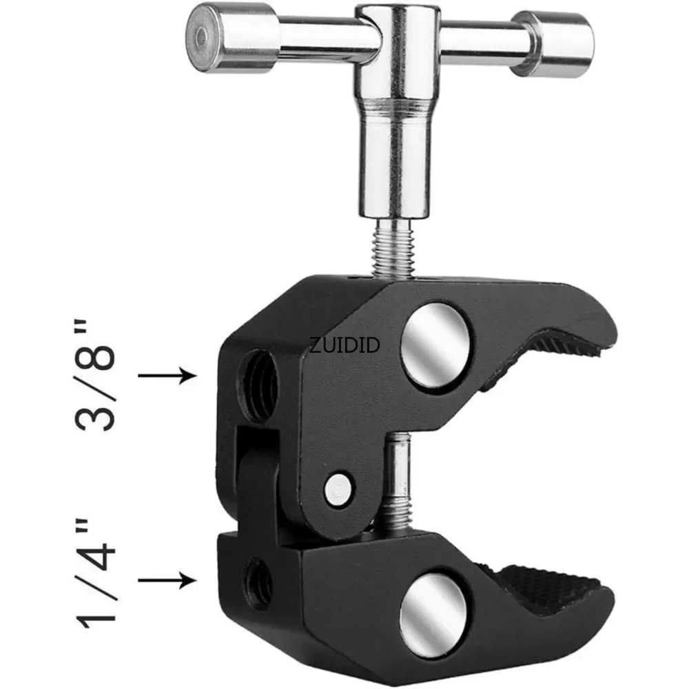 Crab Claw Clamp Tongs Pliers Clip Bracket for Camera Tripod Monopod Studio Flash Bracket Tripod Arm Camera Accessories