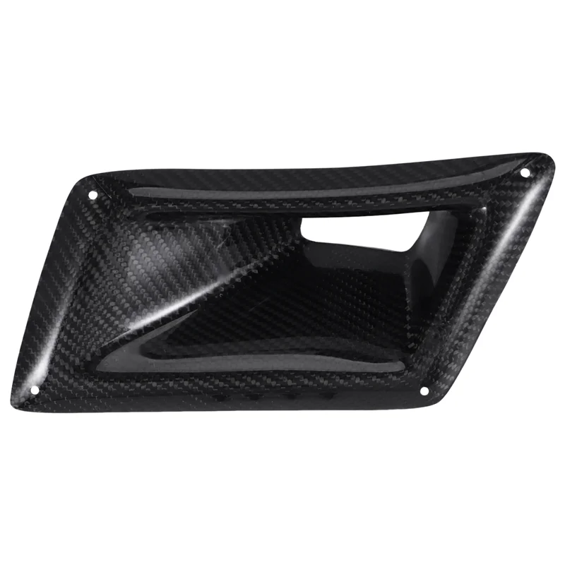 

A82E-Left Side Real Carbon Fiber Board Car Front Bumper Air Vent Intake Outlet Duct Cover Trim For Nissan 350Z Z33 2003-2009