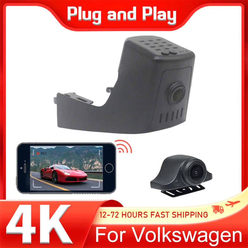 Car Camera For Volkswagen VW Touareg 3 CR7 CR 7 2024-2013,4K Dashcam Dvr Dash Cam Recorder for Touareg
