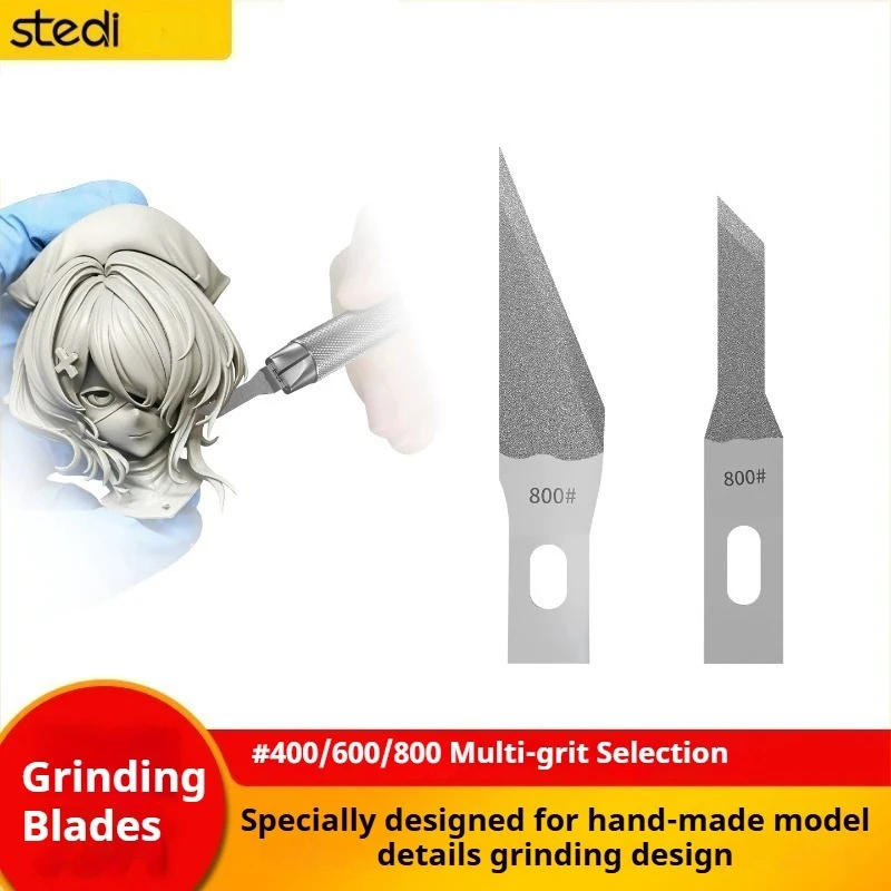 Stedi Diamond Coated File Set 400# 600# 800# for Gundam Model Deburring 3D Printed Resin Parts Wet Dry Washable Hobby Craft Tool