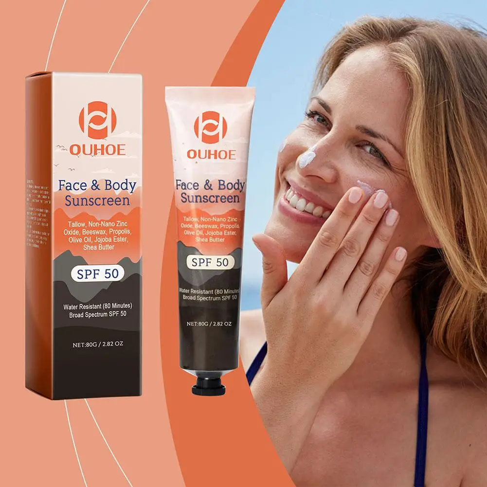 Facial Body Sunscreen SPF 30+ Anti Sun Protection Effectively Lightweight Moisturizer Waterproof Refreshing Oil Control Sunblock