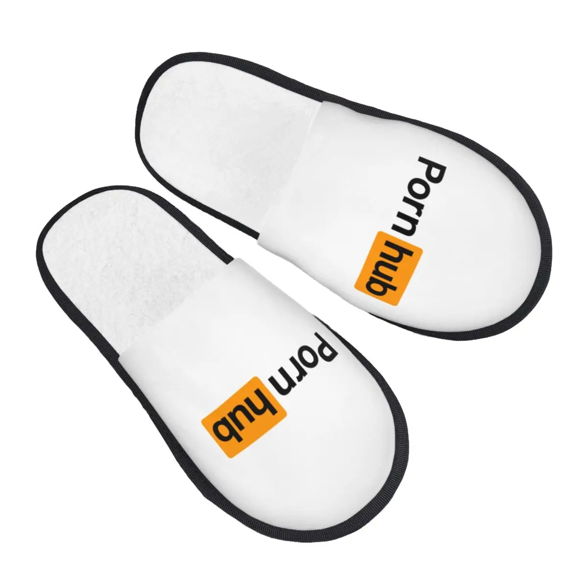 Custom P-pornhubs Symbol Memory Foam Slippers Women Comfy Warm House Slippers