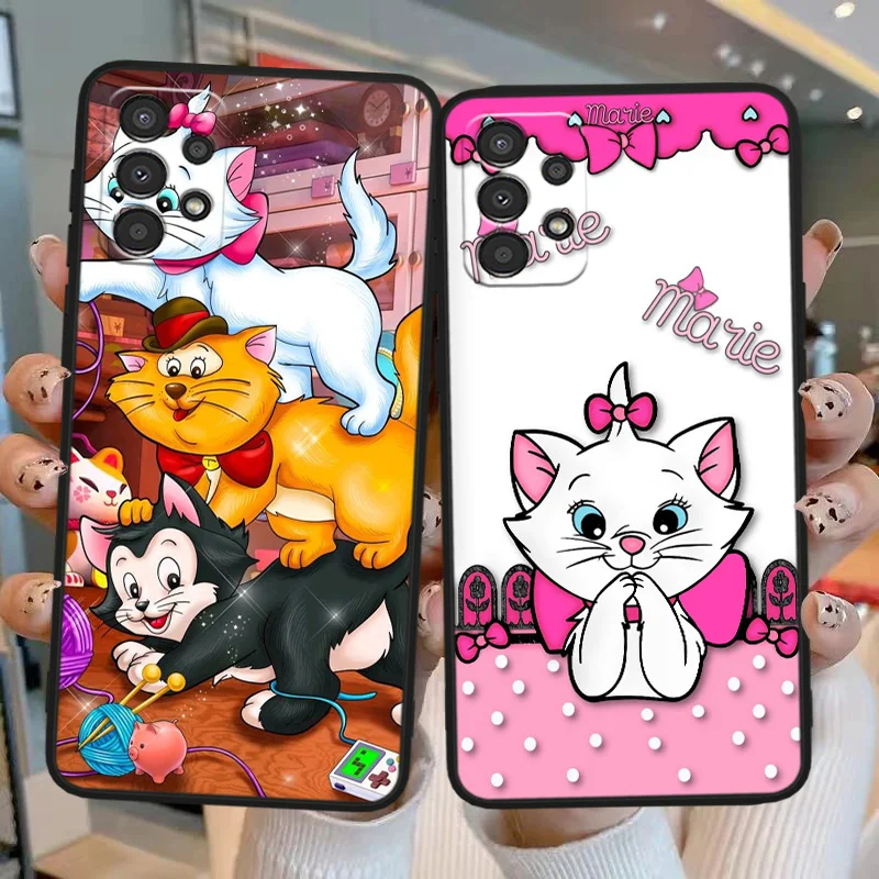 The Aristocats Black Phone Case For Samsung Note 8 9 10 20 Plus Lite Ultra M14 30 32 53 54 60 62 80 S Funda Soft Cover Shell