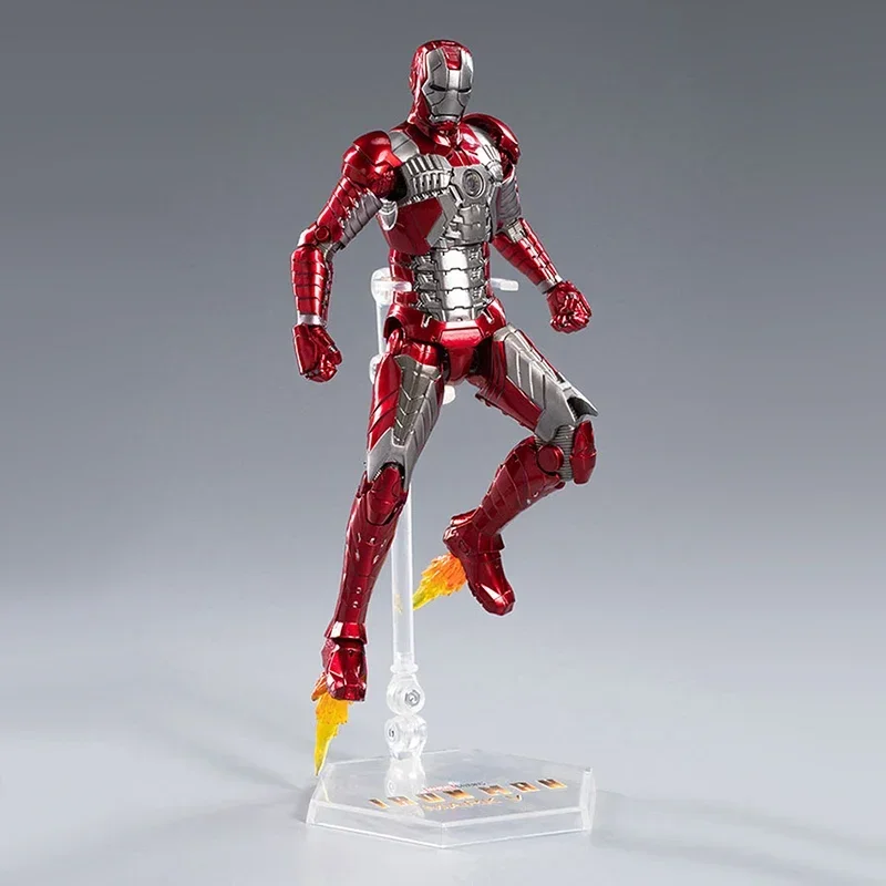 Zd Speelgoed Ijzeren Man Mk5 Model 7Inch Actiefiguren Tony Grimmige Ijzeren Man 1/10 Wrekers Echt Verzamelen Model Ornamenten Jongens Geschenken