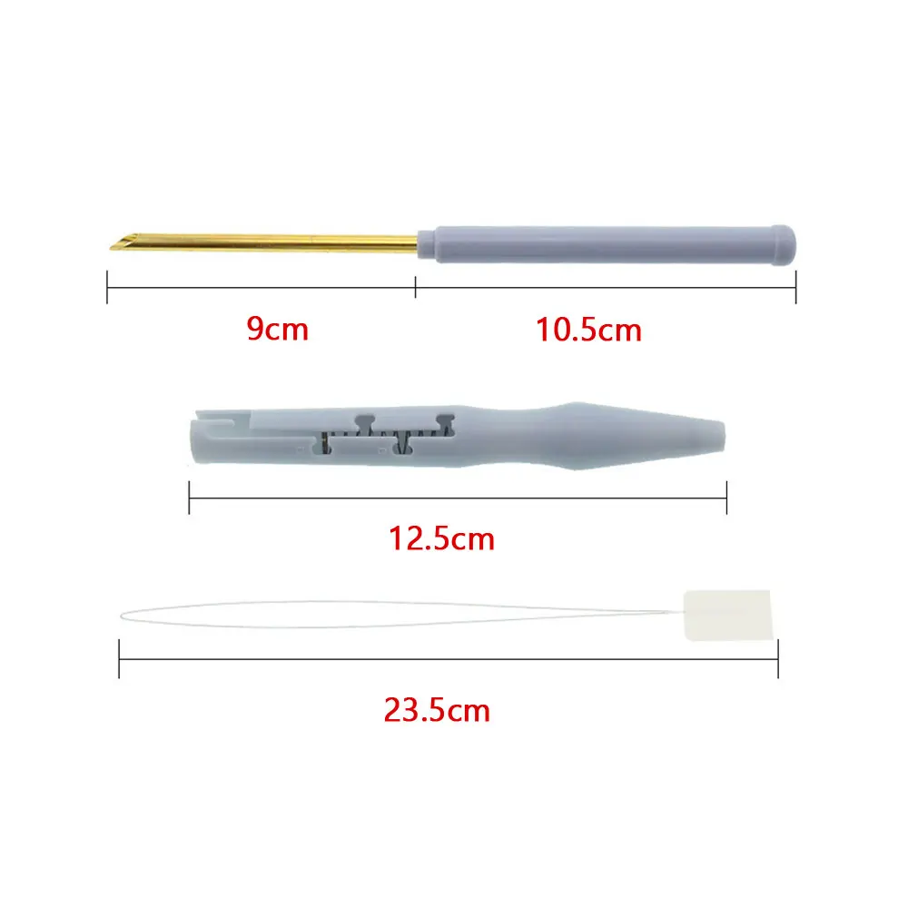 1Pc Adjustable Punch Needle Embroidery Brass Needle Wool Felt Craft Poking Tools Pen DIY Carpet Hook Needlework Knitting Tool