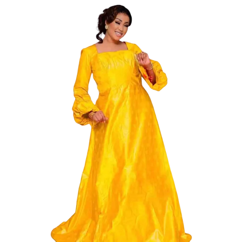 

African Bazan Style Custom New Traditional Clothing Print Elegant Classic Plus Size Fit Four Seasons Birthday Gown