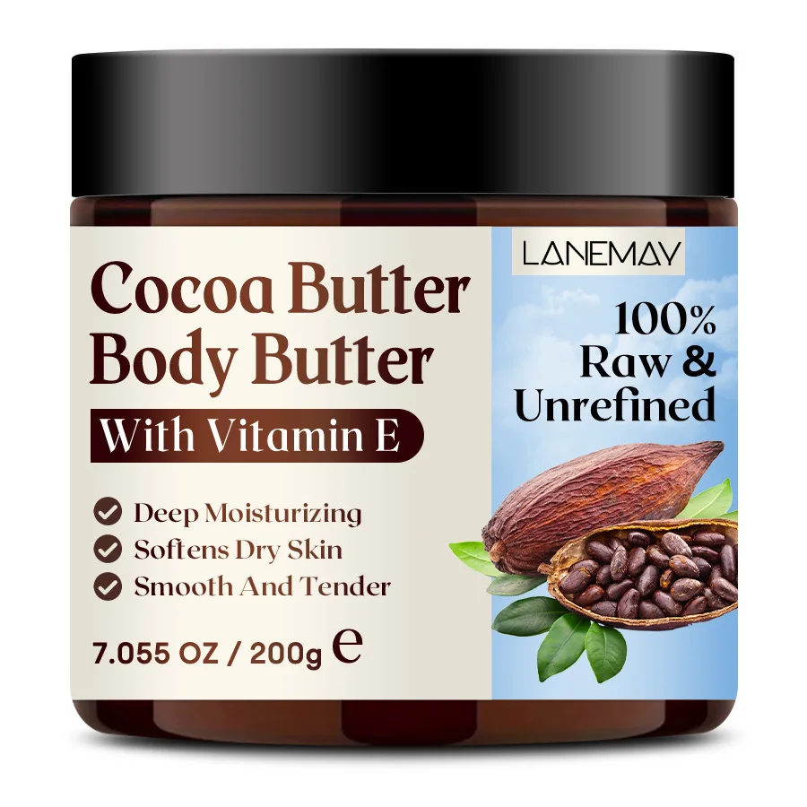 200g/7.05OZCocoa butter 100% RawUltra-Moisturizing Butter to Deeply Hydrate & Condition Skin, Promotes Smooth Skin Tone&Texture