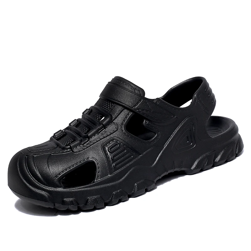 

Нескользящие легкие мужские шлепанцы из ЭВА, летние модные повседневные износостойкие сандалии с мягкой подошвой для улицы