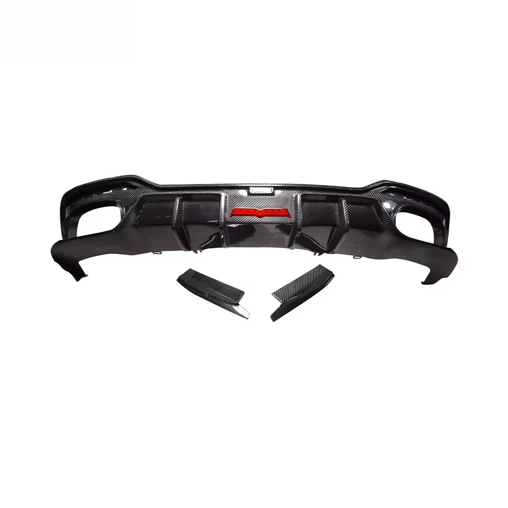 New Universal for Audi A5 S5 PA B9.5 Rear Spoiler with Dry Carbon Fiber Lip Diffuser