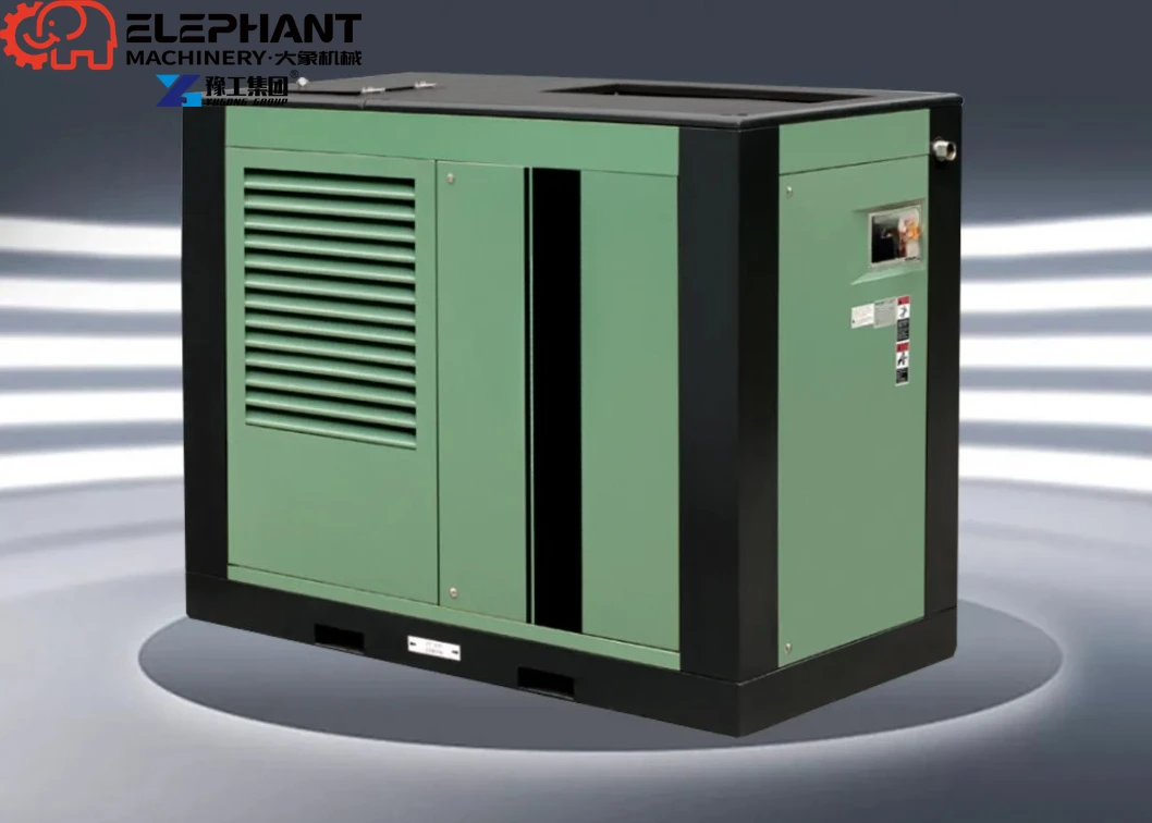 Industrial Screw Air Compressor AC Motor 5-15HP/3-7.5kW Movable Permanent Magnet All One Air Dryer Energy