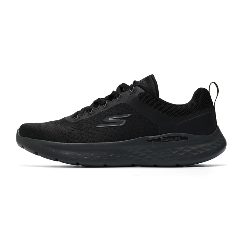 Skechers Running Shoes Men's Black Warrior Mesh Running Shoes Cushioning Sports Shoes Breathable Casual Shoes 220894-Bkcc