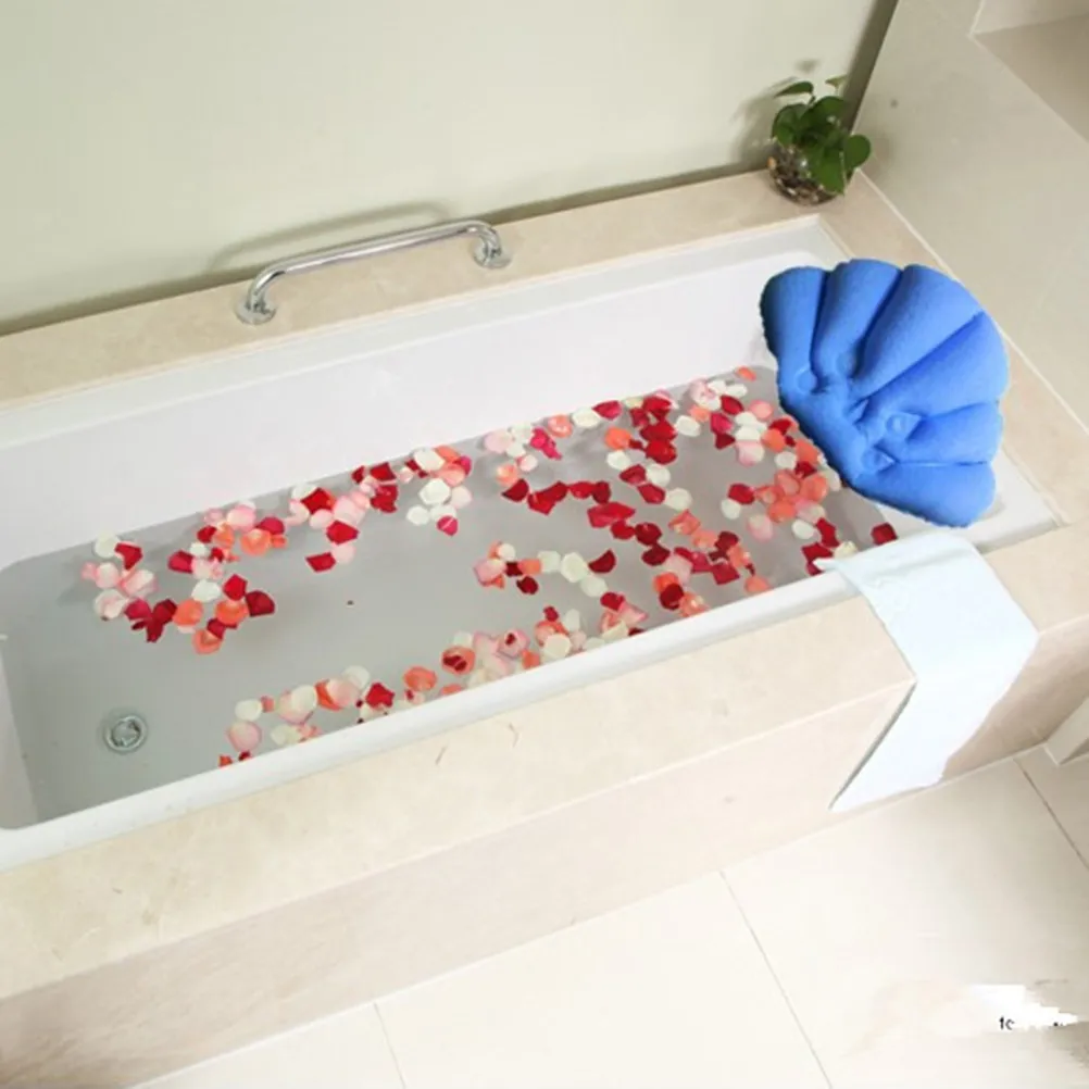 

2Pcs Inflatable Bath Pillow Suction Cup Back Neck Cushion Bathtub Spa Headrest Bathroom Bath Cushion Comfortable Relaxation