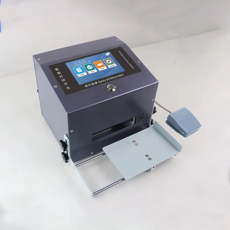 

G12 Fully Automatic Desktop Static inkjet coding machine Mini Barcode and QR Code Text Image for Metal Label Date Printing