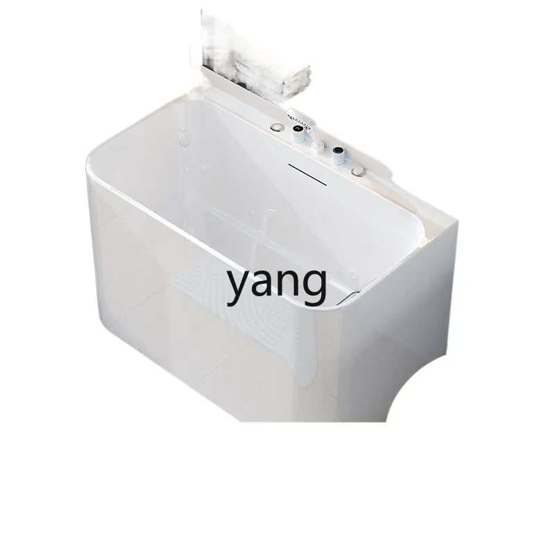 LH, household small apartment acrylic integrated sitting deep soaking shoulder mini bathtub
