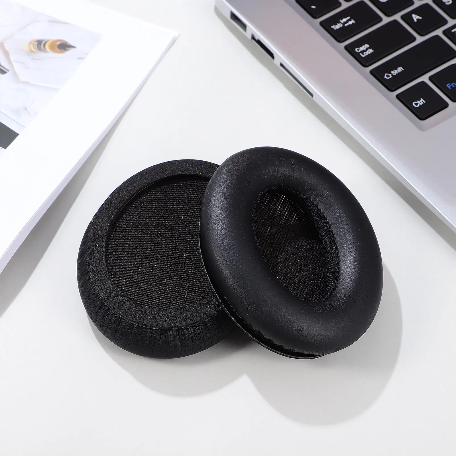 1Pair Sturdy Earpads for Headphones Replacement Ear Cushions Nc35 Non Deformable Impact Resistant Noise Reduction