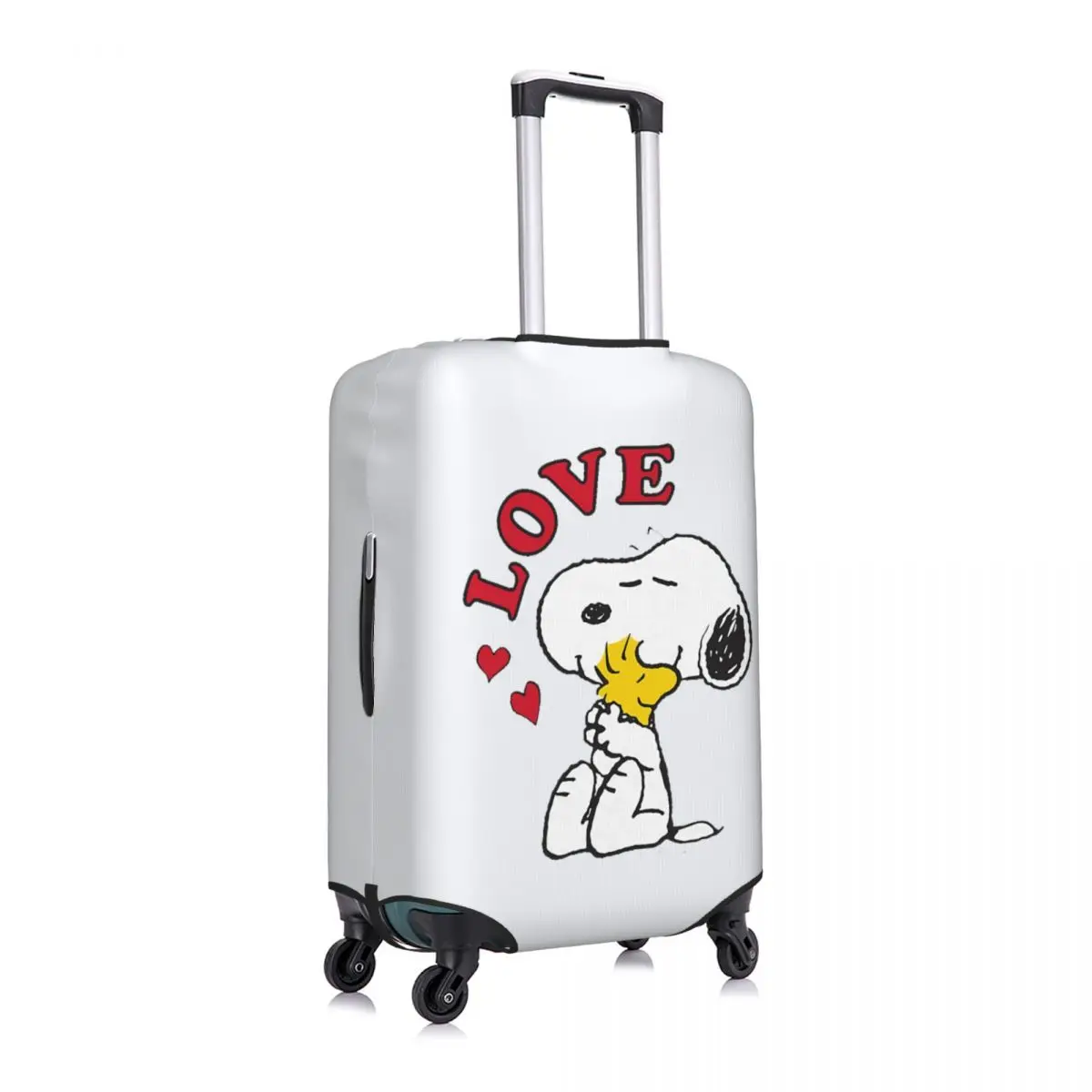 Capa protetora elástica para mala S-snoopys Love personalizada para bagagem de 18 a 32 polegadas