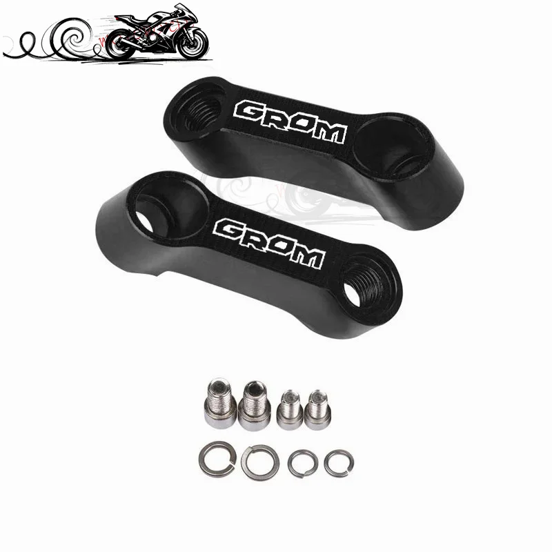 2025 New Fit For Honda GROM MSX 125 MSX125 GROM125 Motorcycle Accessories CNC Aluminum Rearview Mirror Adapter Extender Riser - view 5