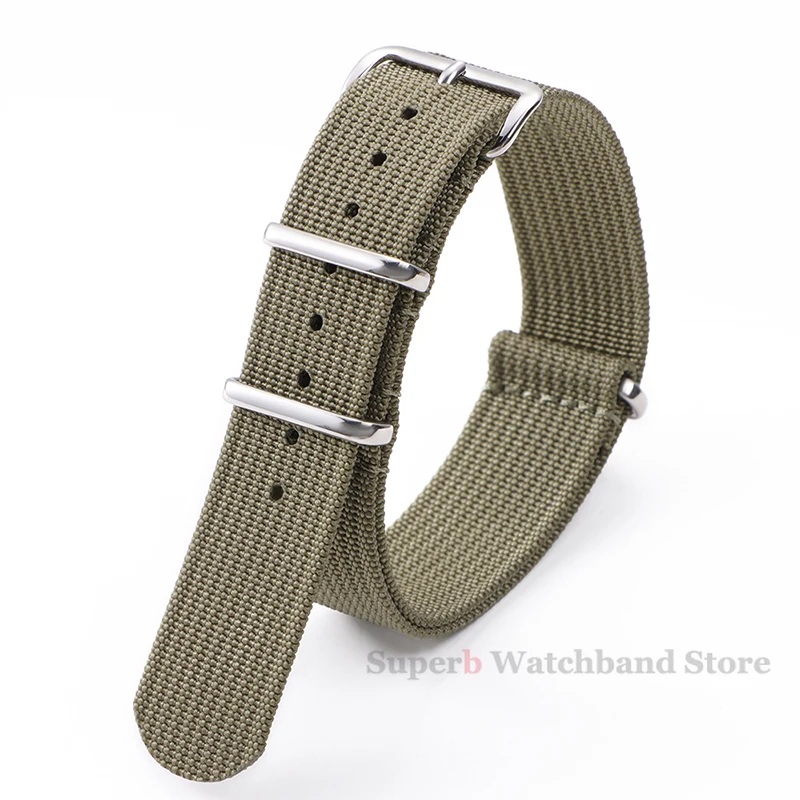 Tali Jam Tangan Nilon Olahraga untuk Wanita & Pria Tali Jam Tangan 18Mm 20Mm 22Mm Tali Olahraga Tentara Kain Nilon Gelang Jam Sabuk Gesper