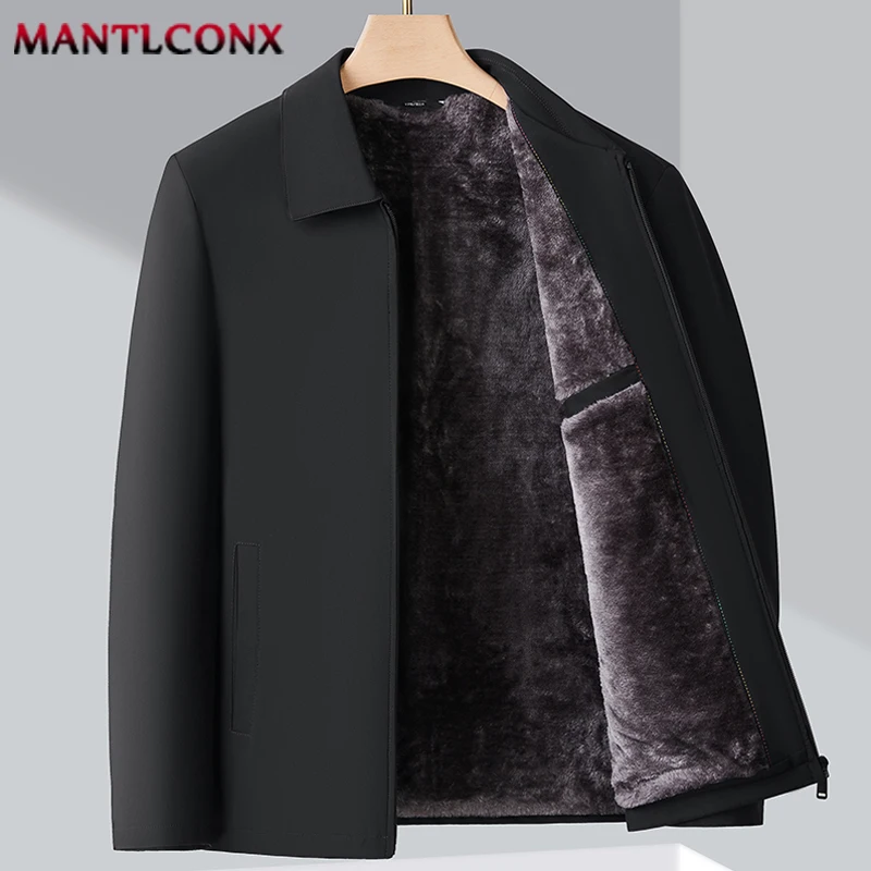 

Thermal Men's Winter Coats Fleece Inner Men's Winter Jacket Windbreak Warm Blazers Business Coats Parka Jackets for Men L-XXXL