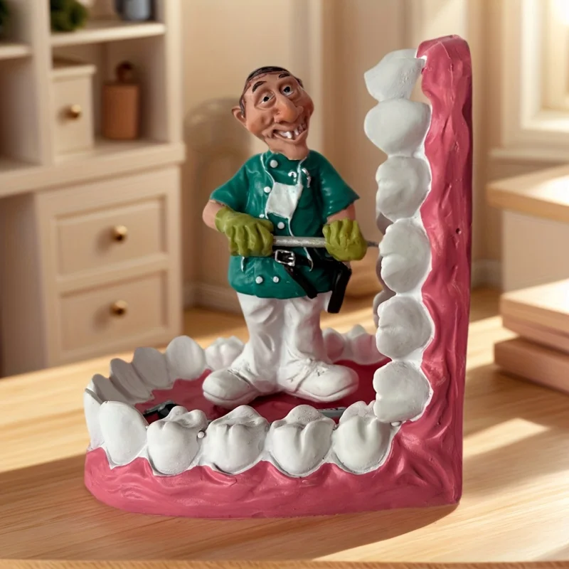 

Фигурка стоматолога из смолы, декоративная скульптура, коллекционная миниатюрная статуэтка, идеальный подарок на Рождество.