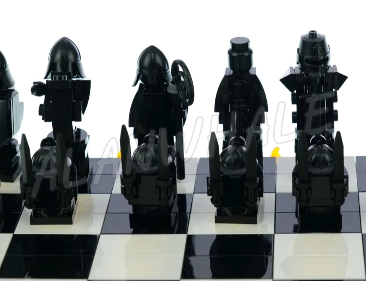 876pcs Magical World of Wizards School Wizard’s Chess Board Game Card 60142 Building Blocks toys Compatible With Model