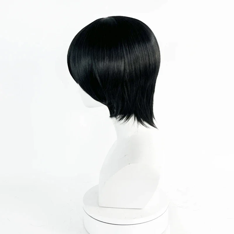 Anime Mikasa Ackerman Cosplay Wig Adult Unisex Black Heat Resistant Synthetic Hair Halloween Party Wigs Props Accessories image 4