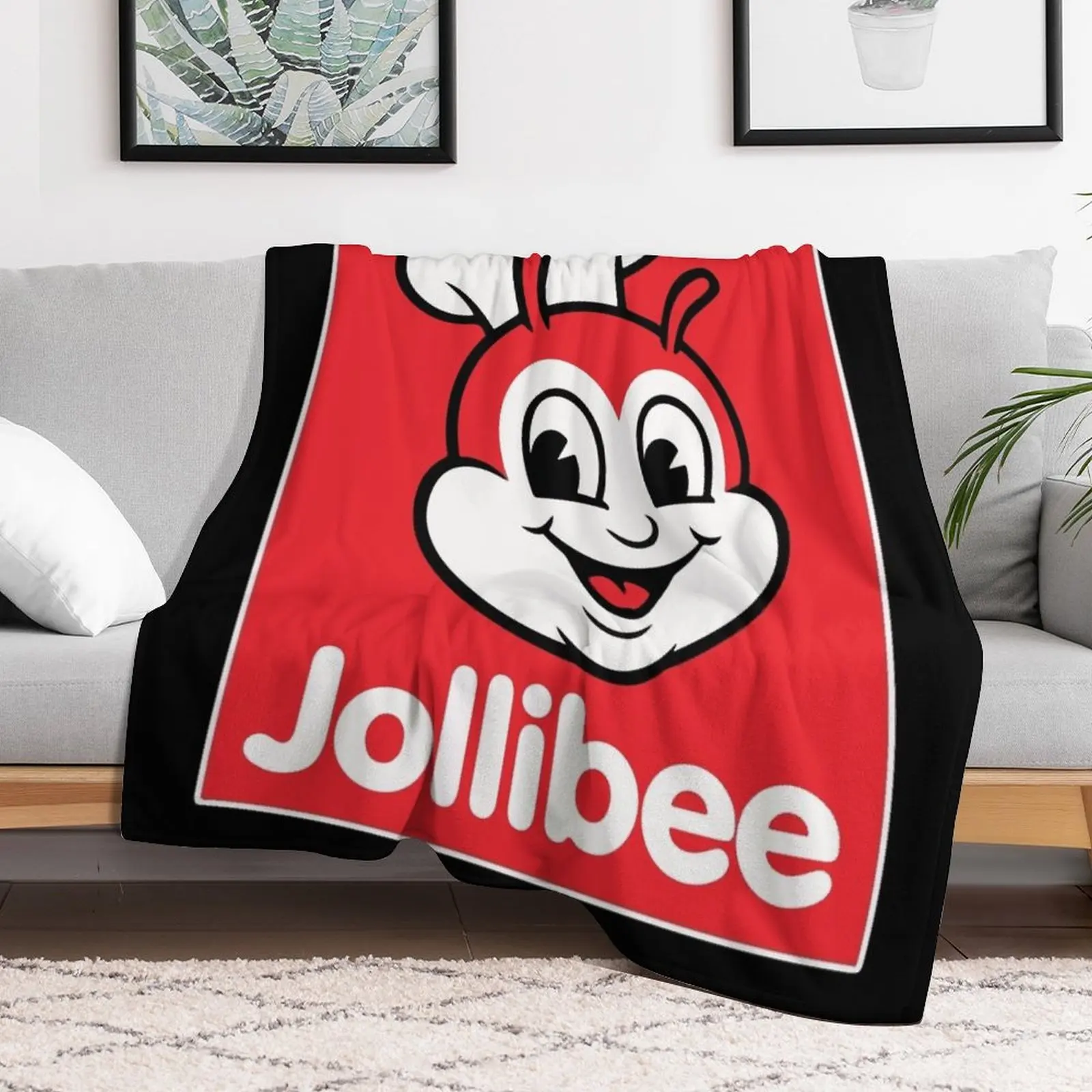 Jollibee Fast Food Throw Blanket All Weather Soft Throw Blanket for Sofa
