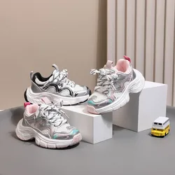 New Spring Children Shoes Mesh Breathable Toddler Girls Sport Shoes Outdoor Tennis Soft Sole None-slip Fashion Boys Sneakers