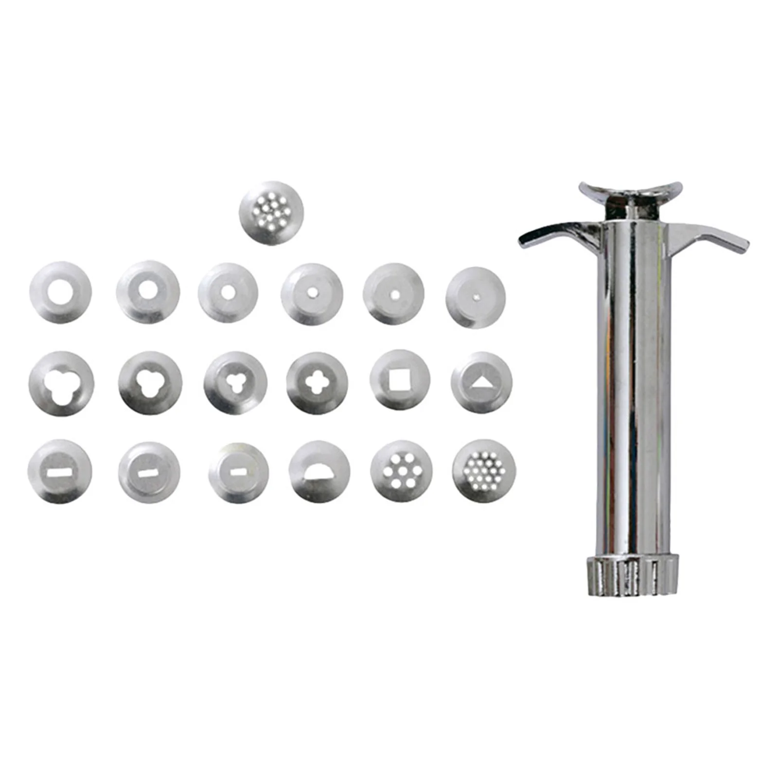 

1 set 1 Set Stainless Steel Polymer Clay Extruder Tool Diy Baking Sculpting Sugar Paste Handmade Crafts Squeezer Rotating Clay