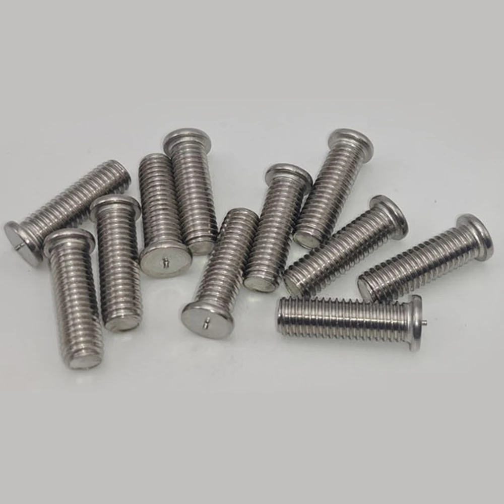 50Pcs/Lot Stainless Steel 304 1/4-20 5/16-18 3/8-16 Spot Welding Screw American British Weld Studs For Capacitor Welding Nail