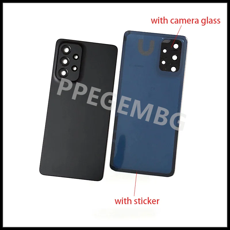 NEW For Samsung Galaxy A53 A33 A73 5G Back Battery Cover A536 A336 A736 Rear Door Lid Housing Case Camera Lens Ahesive Sticker