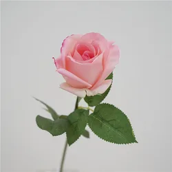 5Pcs Artificial Flowers Kate Rose Real Touch Roses Bridal Bouquet Wedding Decor Event Party Table Flower Arrangement Home Floral