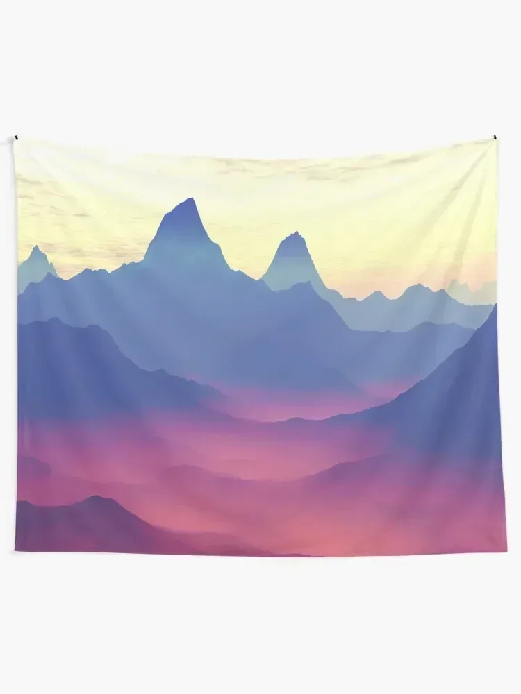 جبال عالم آخر نسيج جماليات للغرفة الشمال ديكور المنزل جدار المفروشات نسيج #2