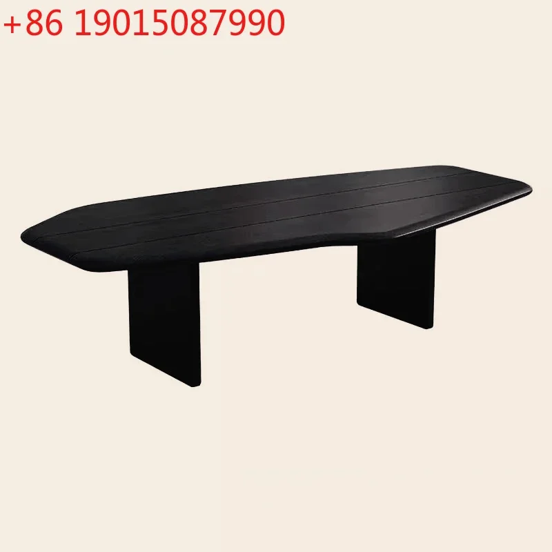 Solid wood coffee table household small apartment bed and breakfast living room creative art simple modern light luxury